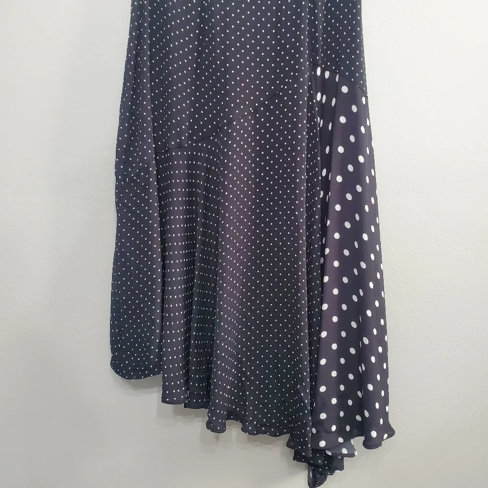 Whistles Spot Print Assymetrical Skirt nwot